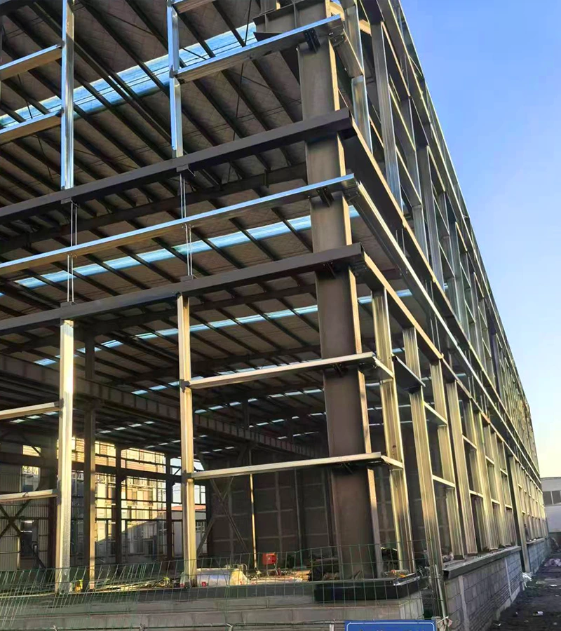 Entrepôt à structure métallique et bâtiments logistiques