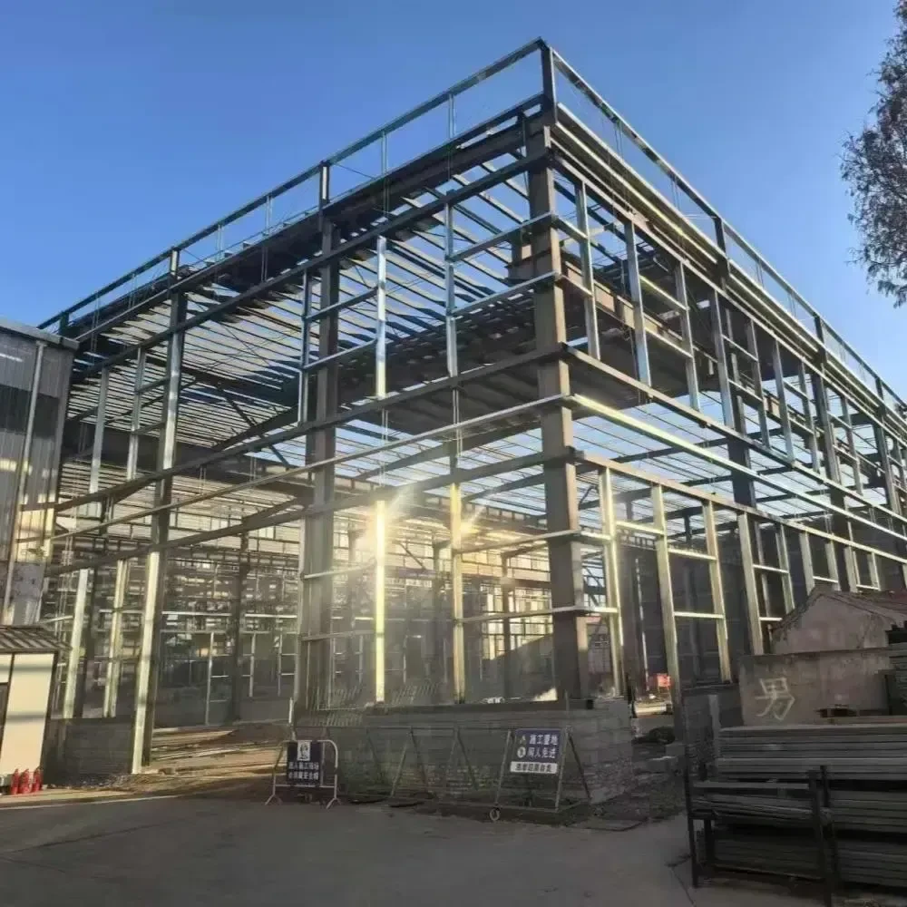 Bâtiment préfabriqué de stockage industriel de taille personnalisée d'entrepôt de cadre en acier galvanisé à chaud certifié CE