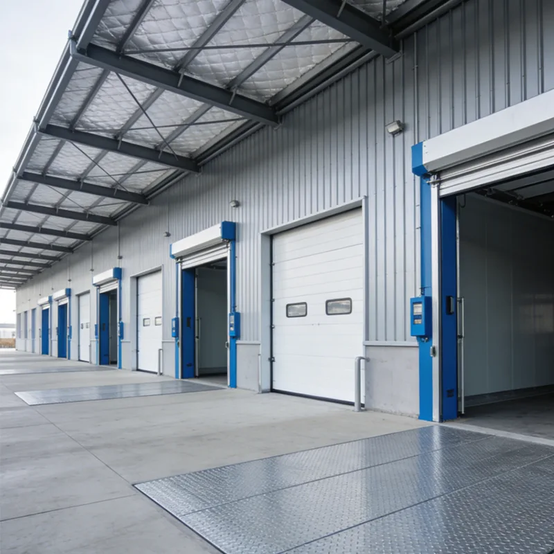 Bâtiment de structure métallique d'entreposage frigorifique