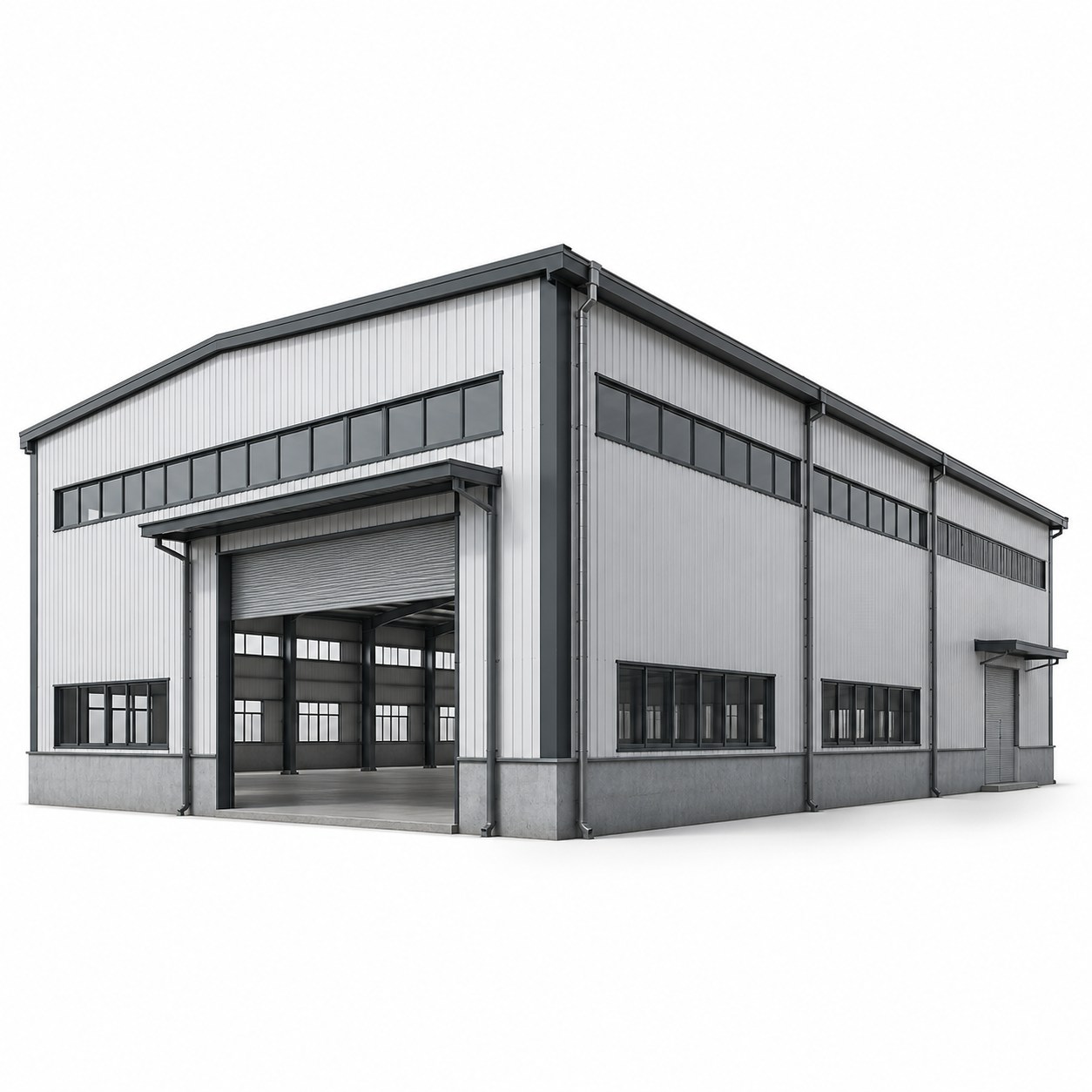 Cadre en acier préfabriqué en acier fait sur commande de section de l'entrepôt H d'atelier de grande envergure
