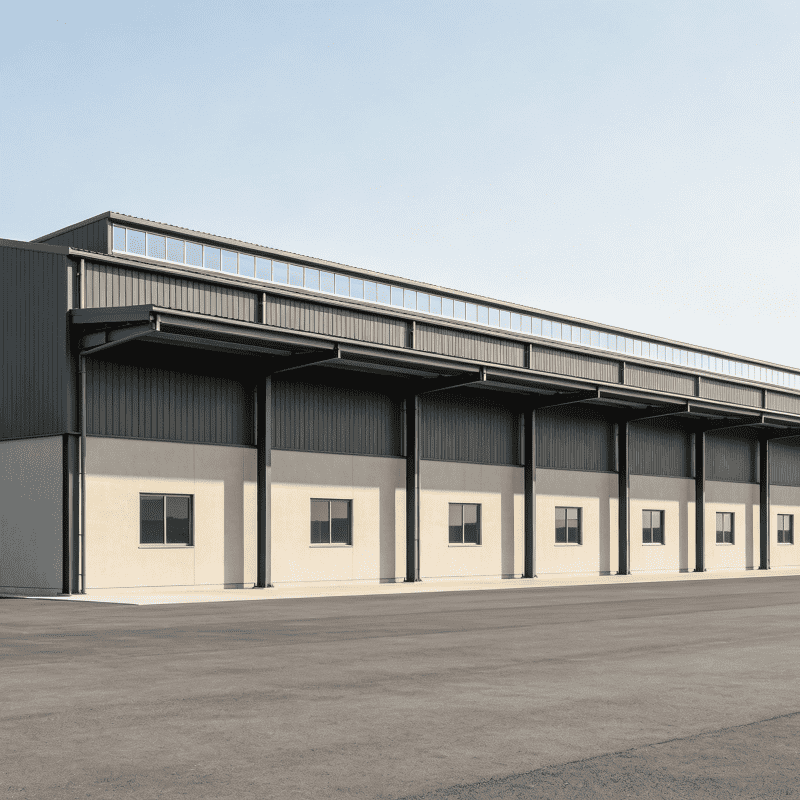 Entrepôt en métal préfabriqué de taille personnalisée d'atelier direct d'usine