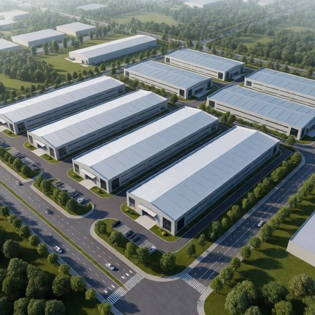 Construction industrielle préfabriquée d'entrepôt d'atelier de structure métallique d'Assemblée rapide