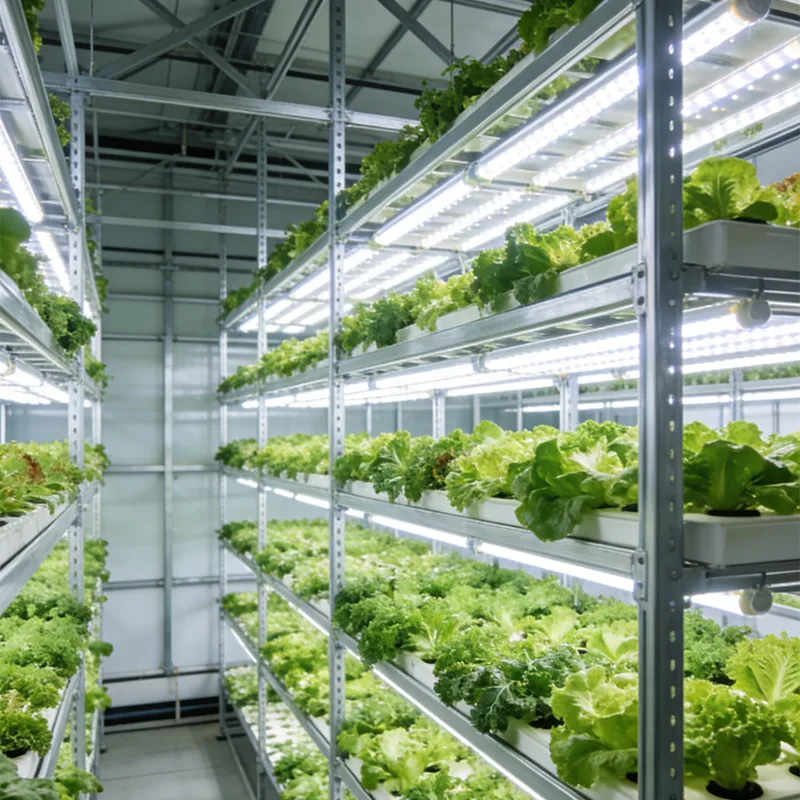 Maison de plantation de structure métallique hydroponique