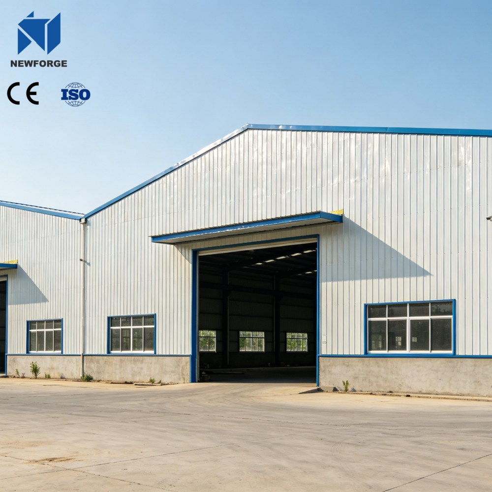 Atelier de structure métallique préfabriquée à guichet unique, entrepôt métallique modulaire