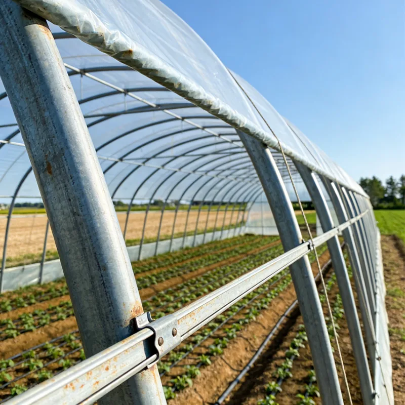 Serre agricole à structure métallique